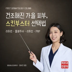 건조해진 피부를 촉촉하게, 가을 스킨부스터 추천 가이드