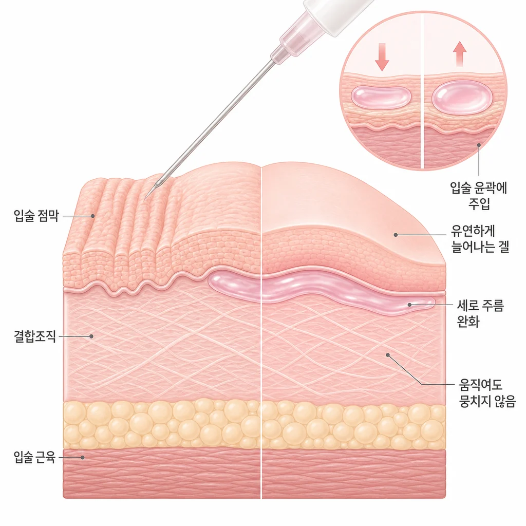 레스틸렌 키스 (Restylane Kysse) 원리