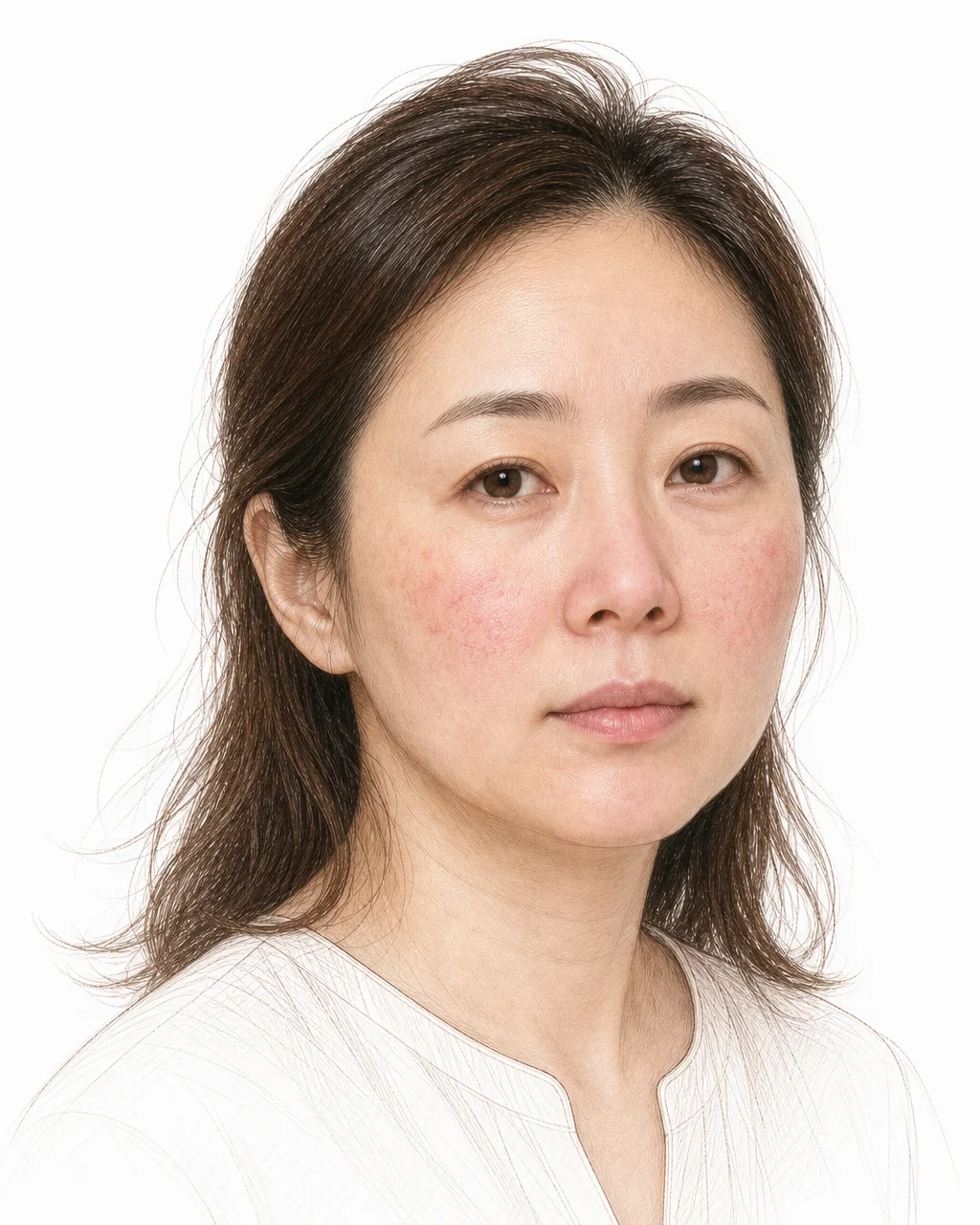 열감이 부담스럽거나 얼굴이 잘 붓는 분에게 올레웨이브를 권하는 안내 이미지